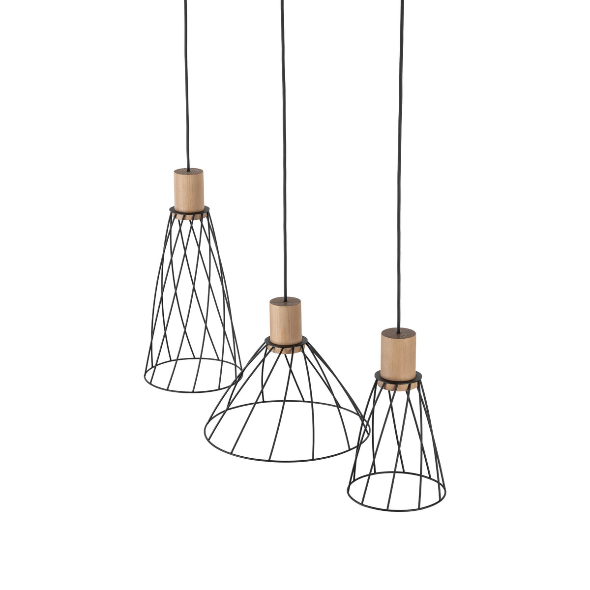 Lampadar suspendată Modesto Wood 3 10158 TK 10158