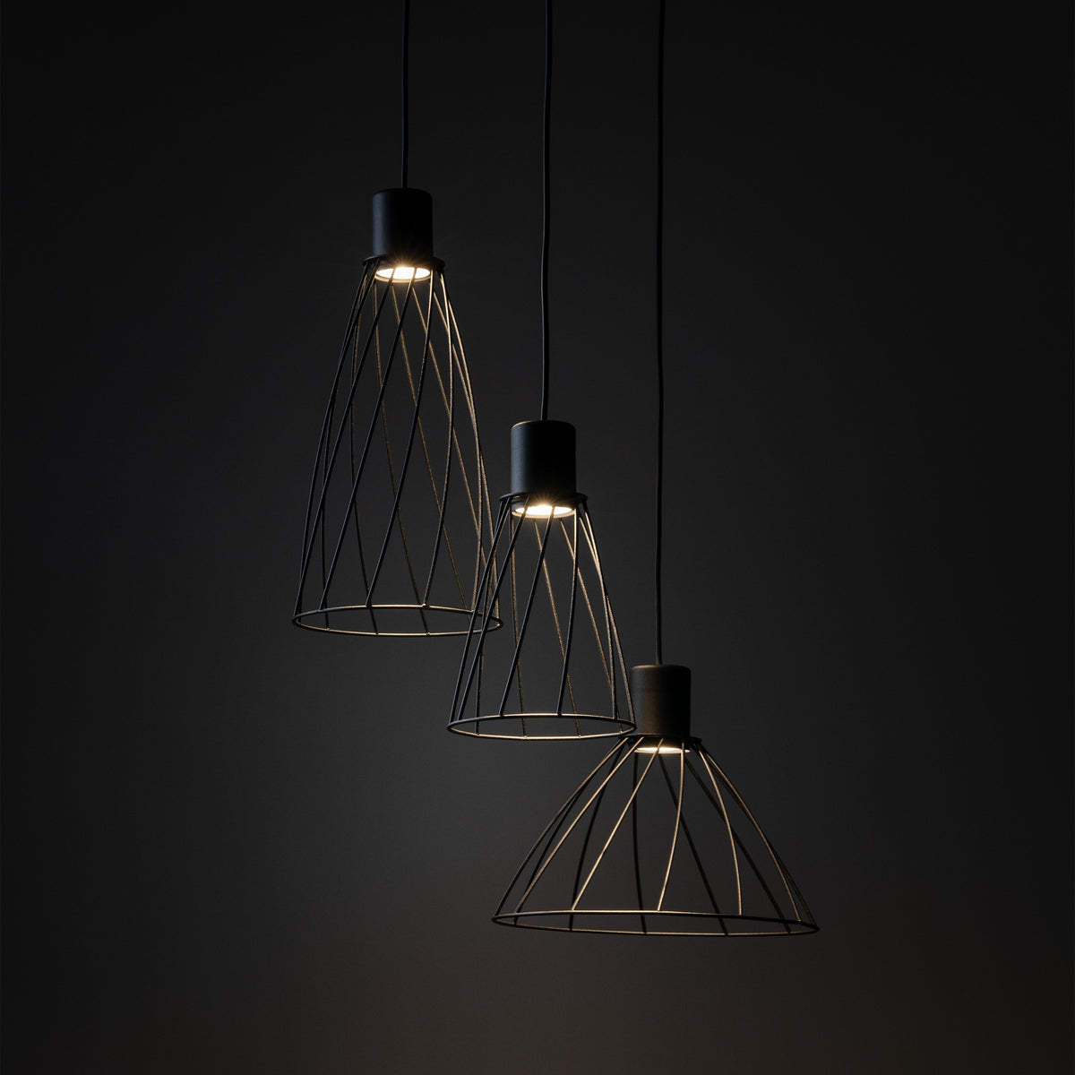 Lampa suspendată Modesto Black 3 10187 TK 10187