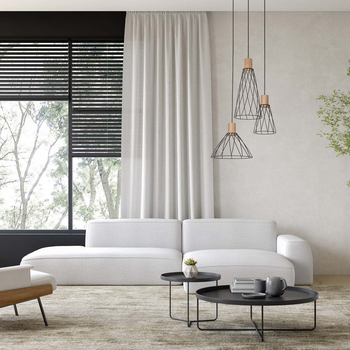 Lampadar suspendată Modesto Wood 3 10188 TK 10188
