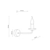 Aplica de perete Limal Beige 10244