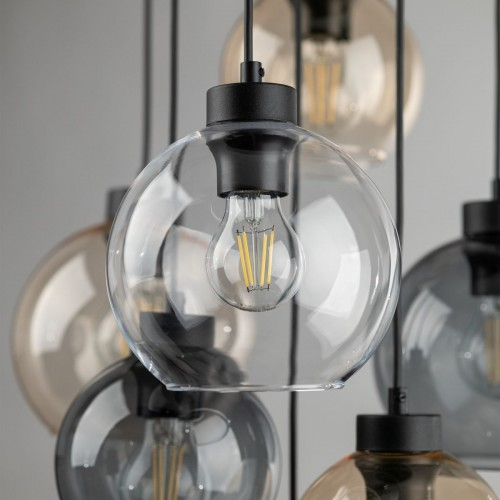 Lampă suspendată TK Lighting Cubus, 7 surse de lumină, 10246