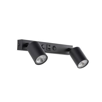 Aplica de perete Top Black 2 USB 10277