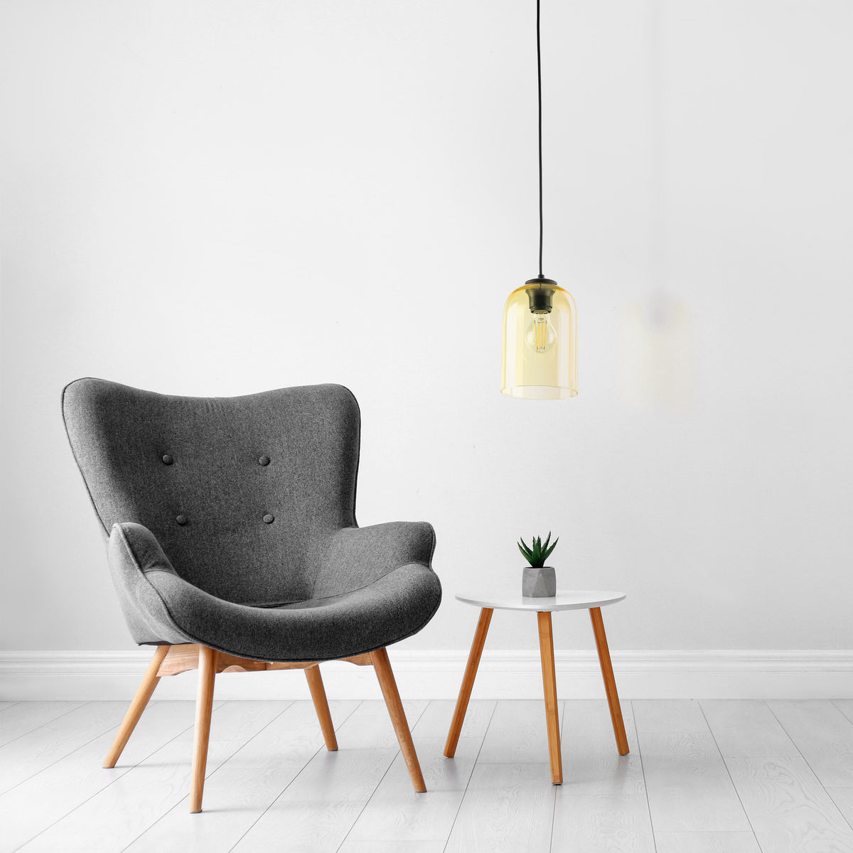 Pendul TK Lighting Molly 1, galben, 10297
