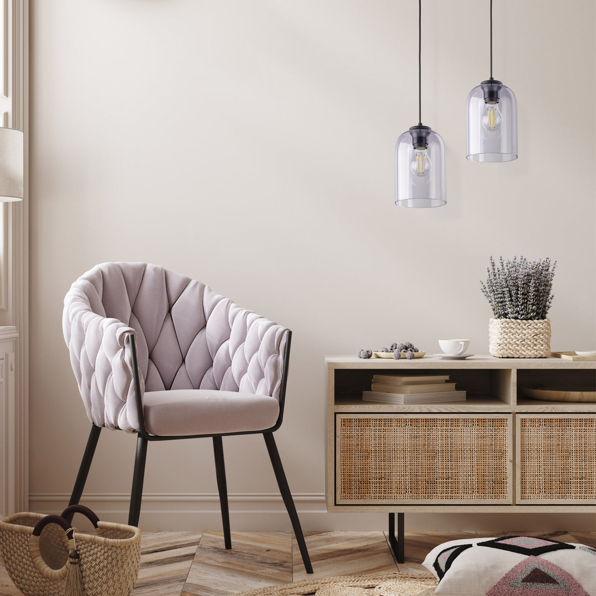 Pendul TK Lighting Molly Purple 1, 10299