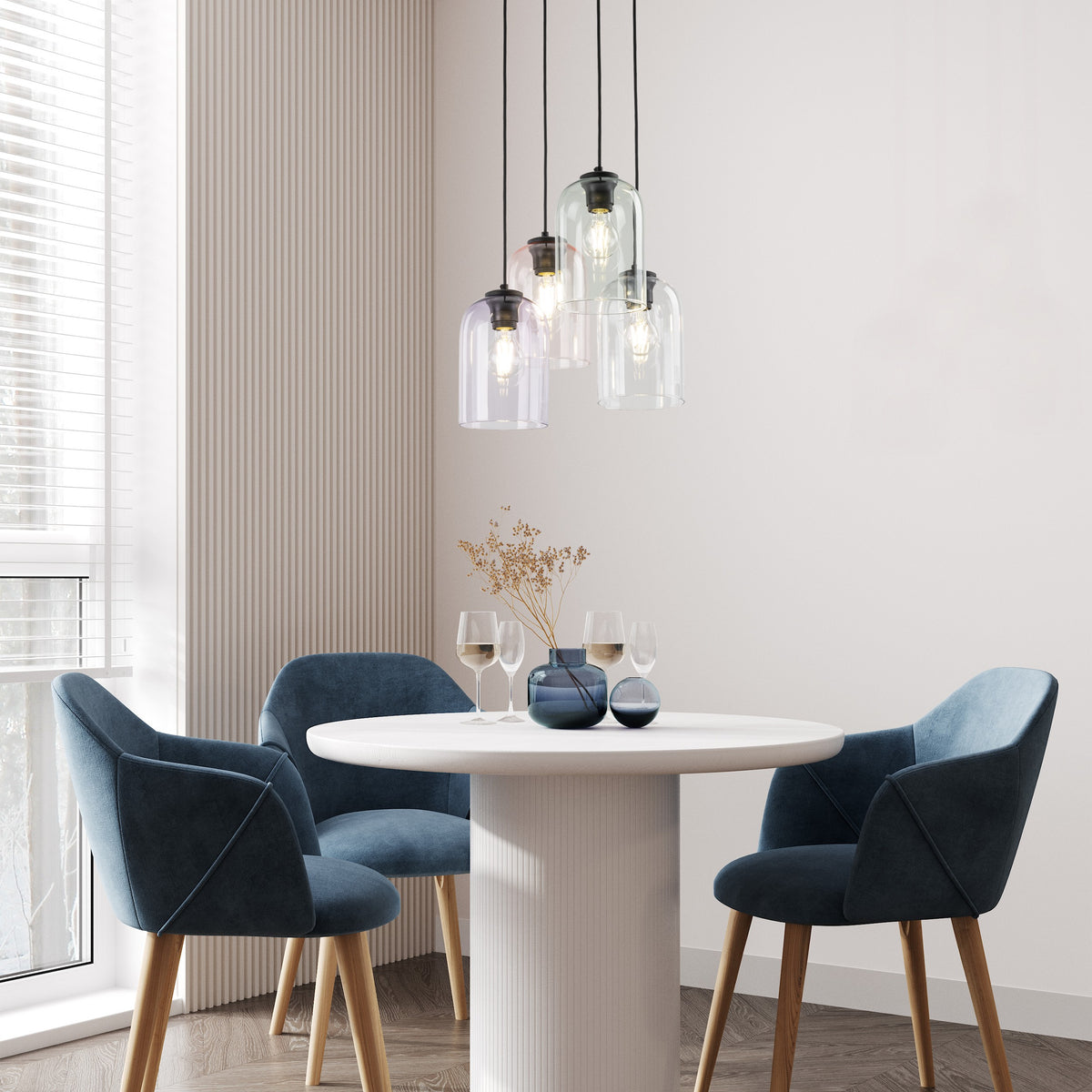 Lustră TK Lighting Molly 4 Rotund, 4 x E27, 10301