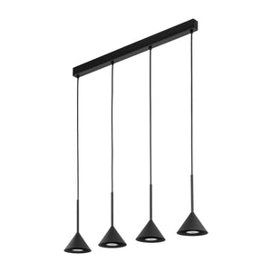 Lustră TK Lighting Cono 4, negru, 4 x GU10, 10305