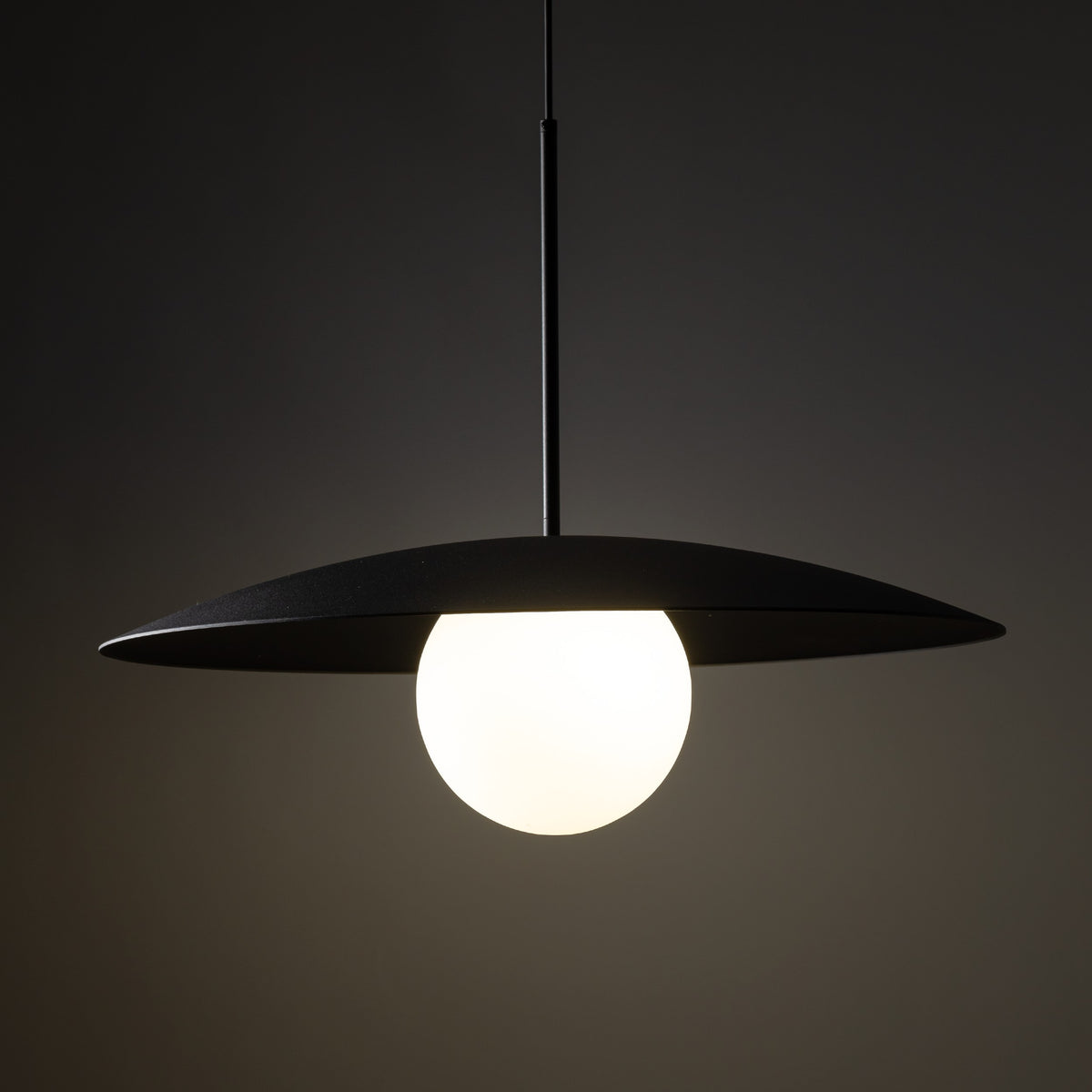 Pendul TK Lighting Slate Glass, negru, 10637