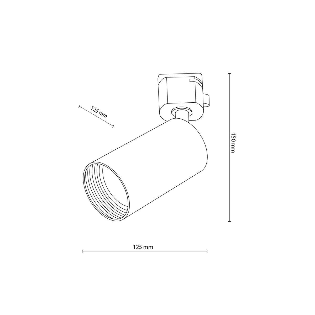 Spot pe șină TK Lighting Tracer Amis, negru, 10646