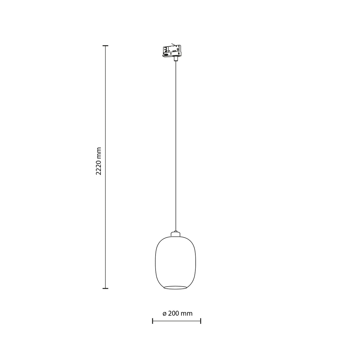 Spot pe șină TK Lighting Tracer Elio Trifazat, topaz, 10684