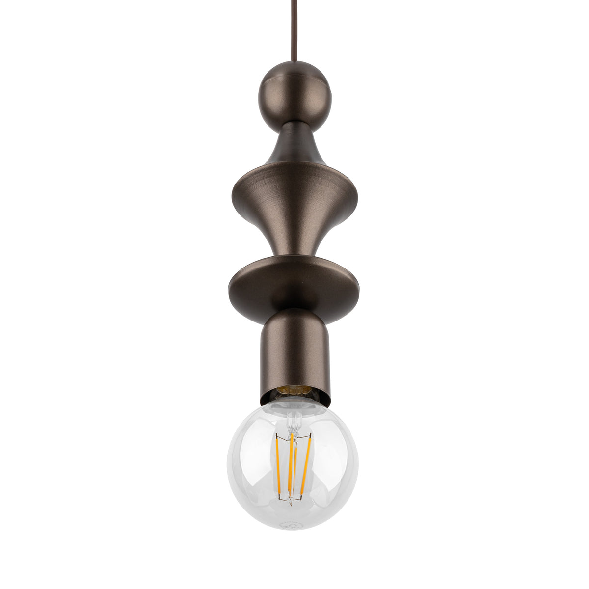 Pendul TK Lighting Tower, maro, 10703