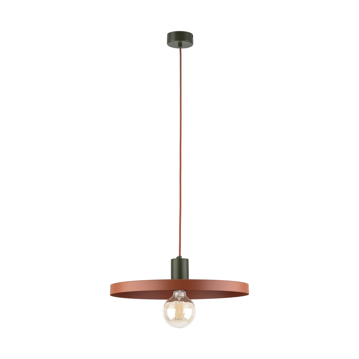 Pendul TK Lighting Sila 400, verde, cărămiziu, 10750