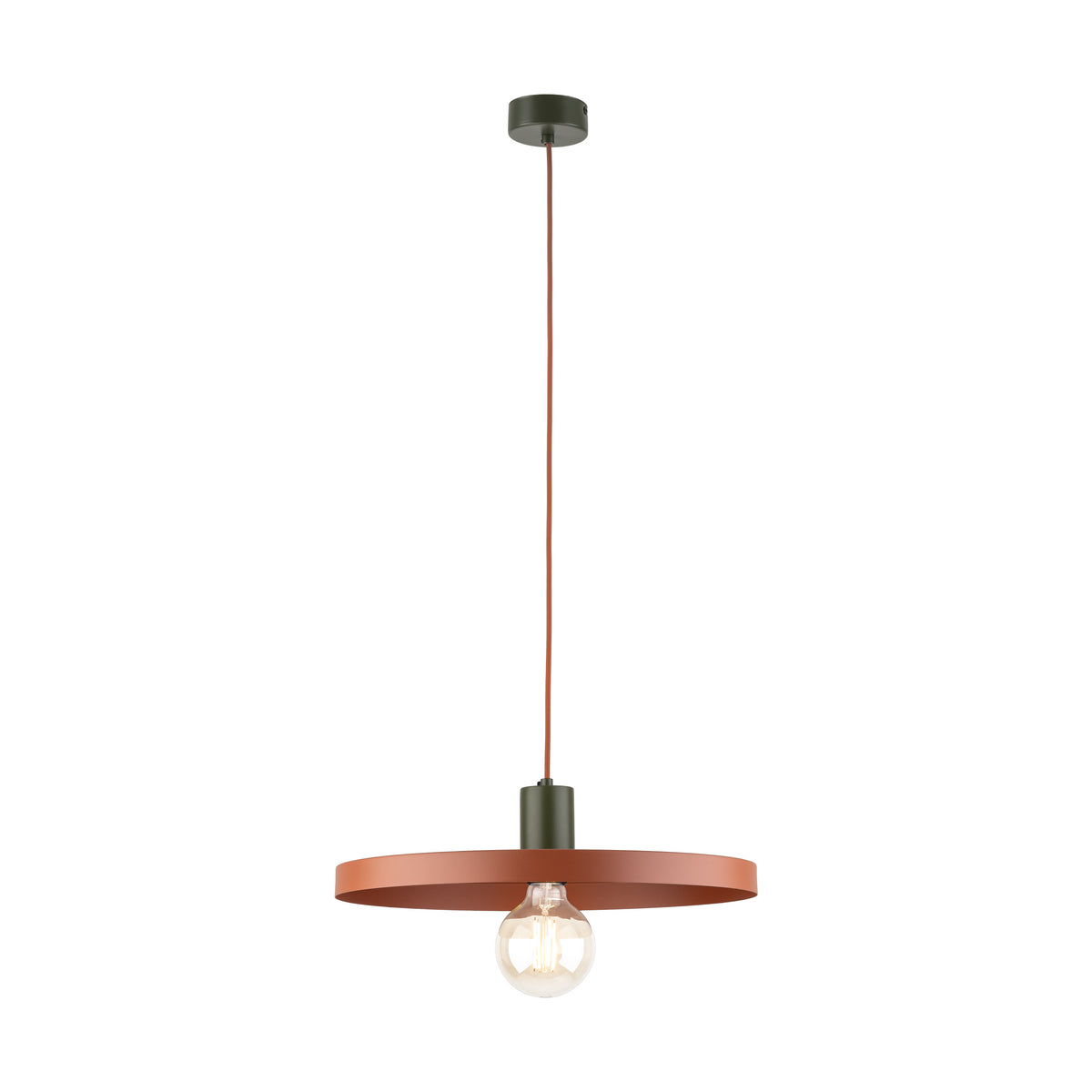 Pendul TK Lighting Sila 400, verde, cărămiziu, 10750