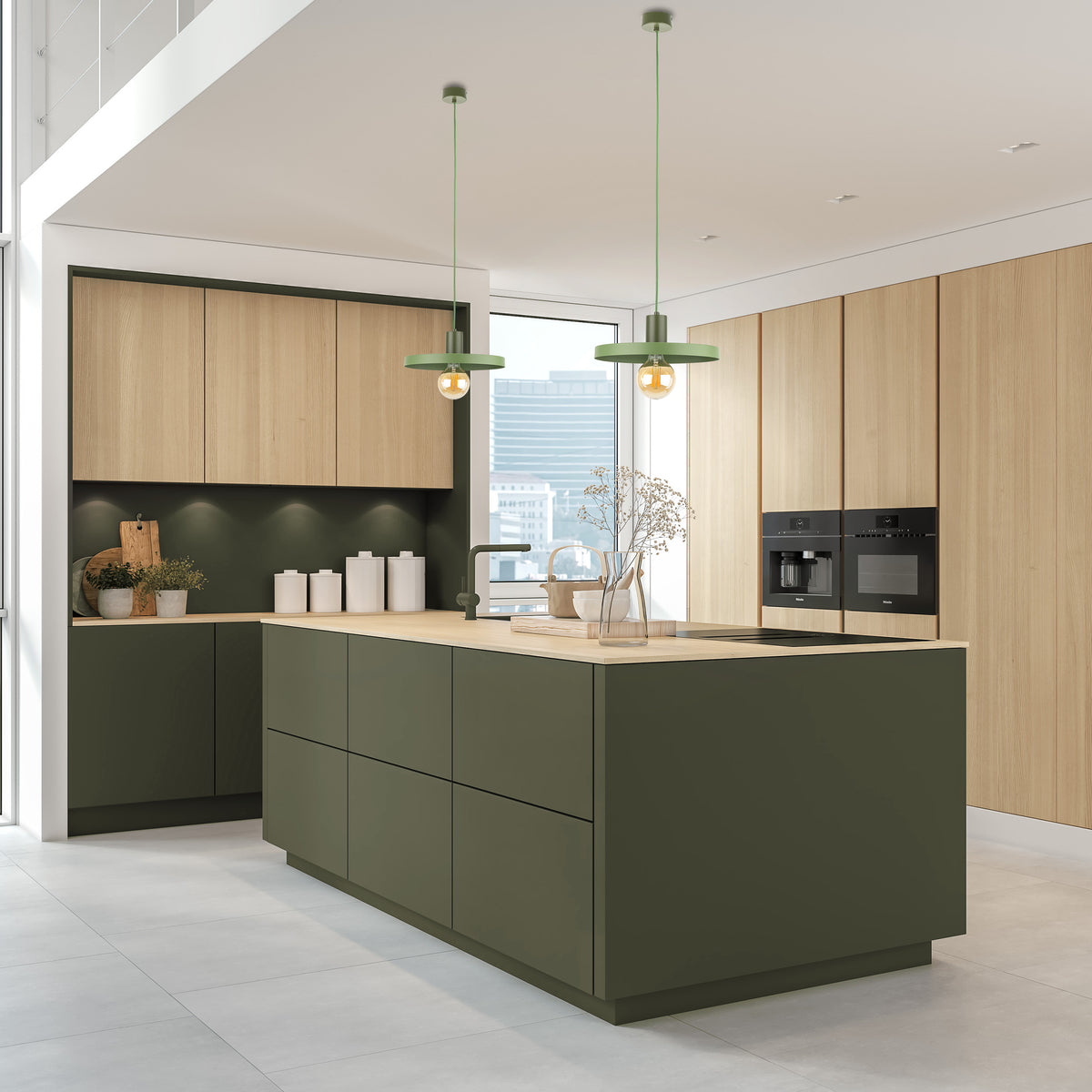 Pendul TK Lighting Sila Peapod 300, verde, 10761