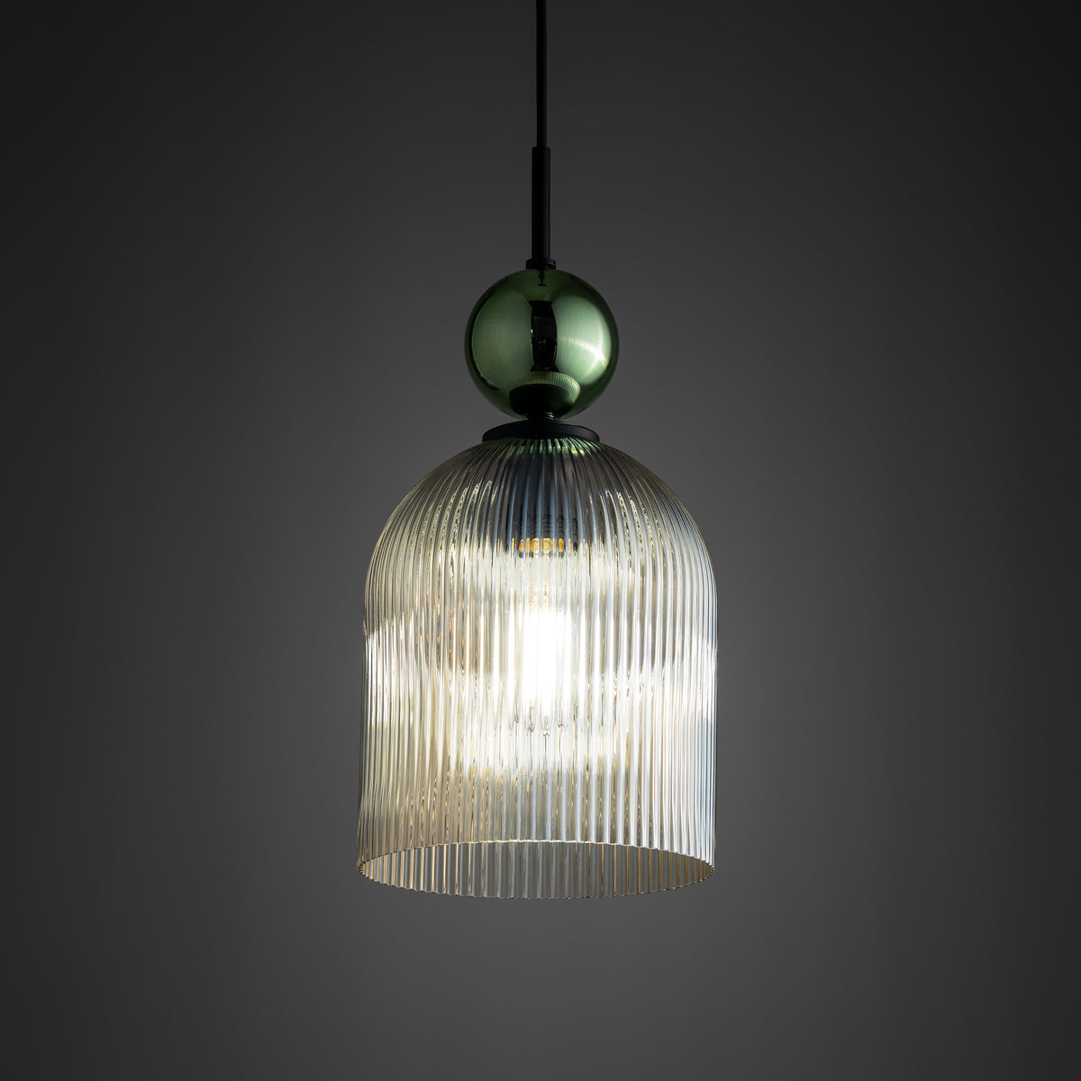 Pendul TK Lighting Sophia Big, verde, coniac, 10776