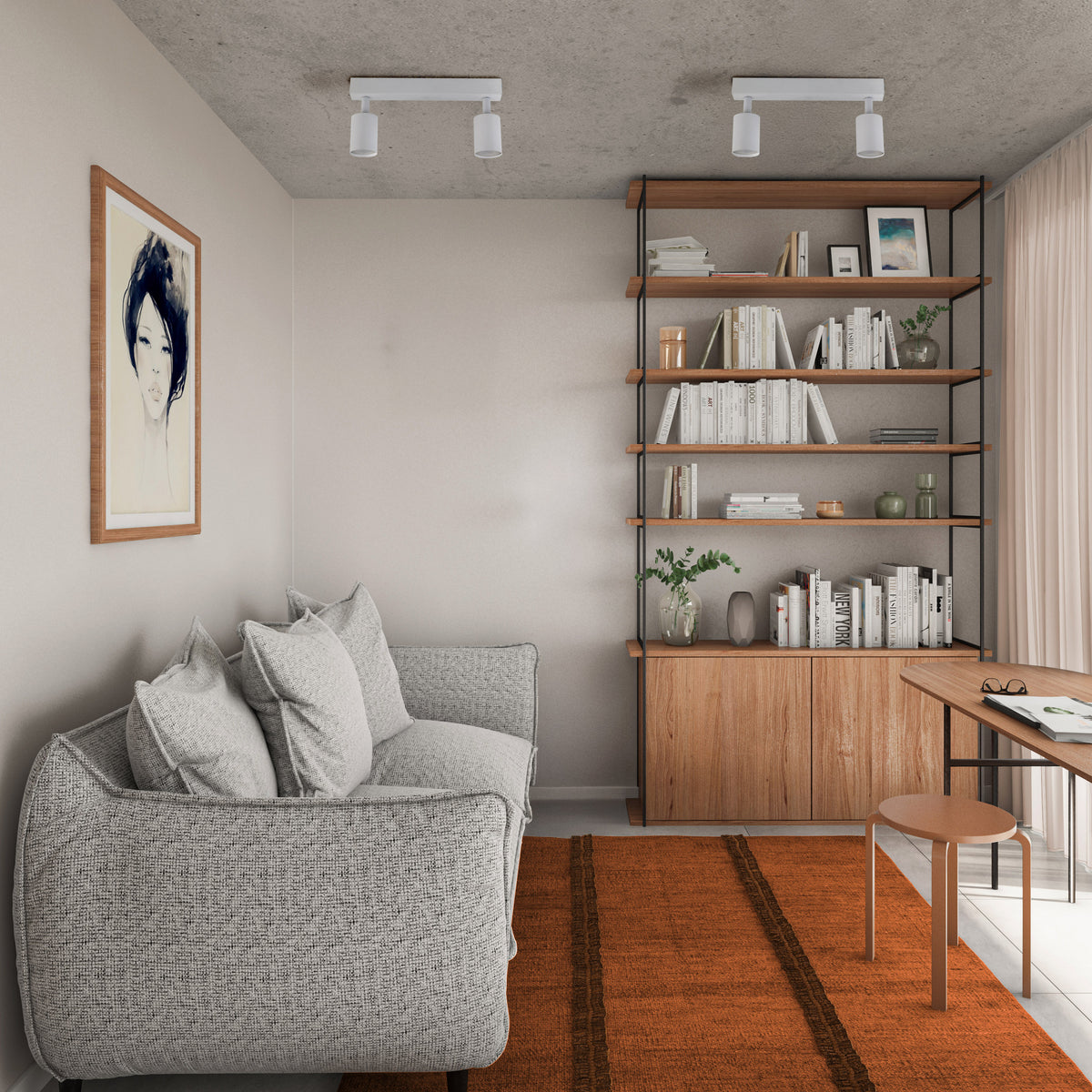 Aplică TK Lighting Nex, alb, 2 x GU10, 10787