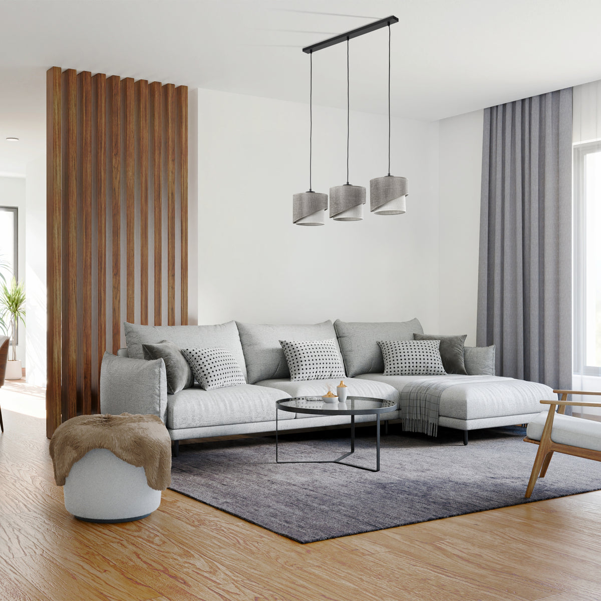 Lustră TK Lighting Elbrus Bară, in, 3 x E27, 10868