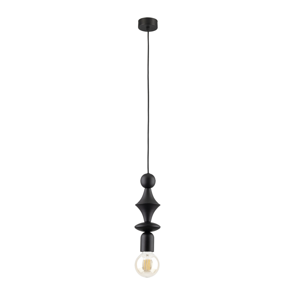 Lampa suspendată Tower Black 1xE27 TK 10871
