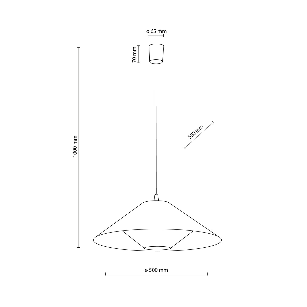 Pendul TK Lighting Belissa 500, in, 10873