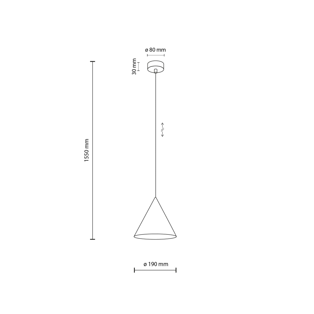 Pendul TK Lighting Cono Peapod S, 10885