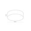 Plafoniera Rondo Black 4 450 1088