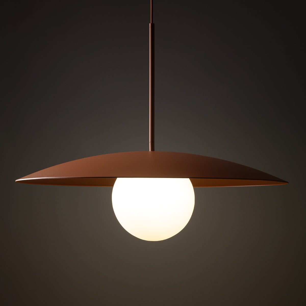 Pendul TK Lighting Slate Glass, cărămiziu, 10911