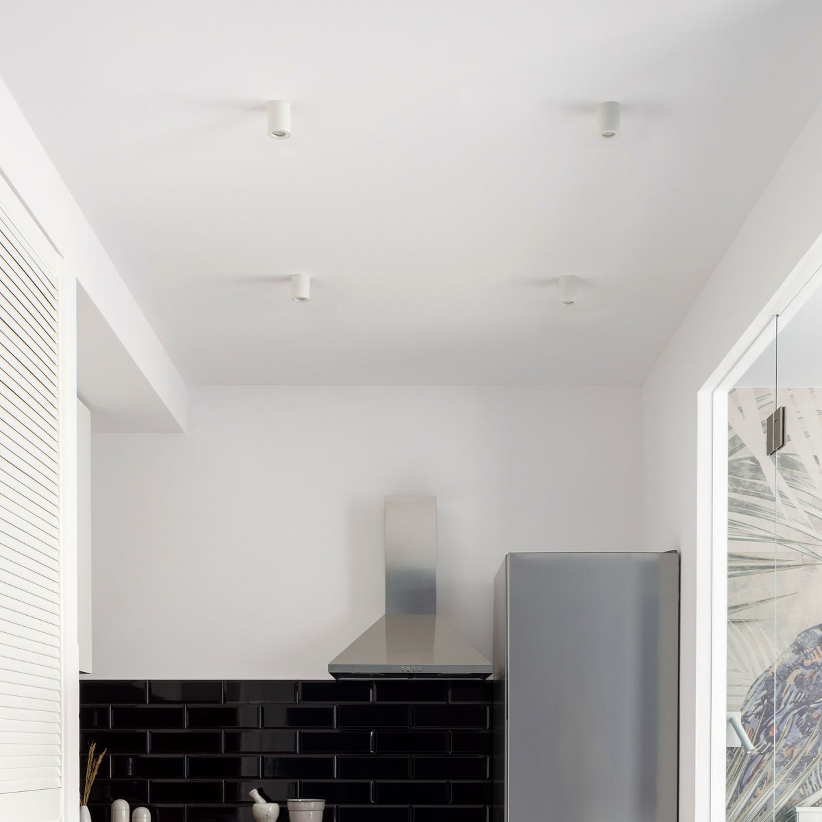 Plafonieră de exterior TK Lighting Ligno, alb, 10932