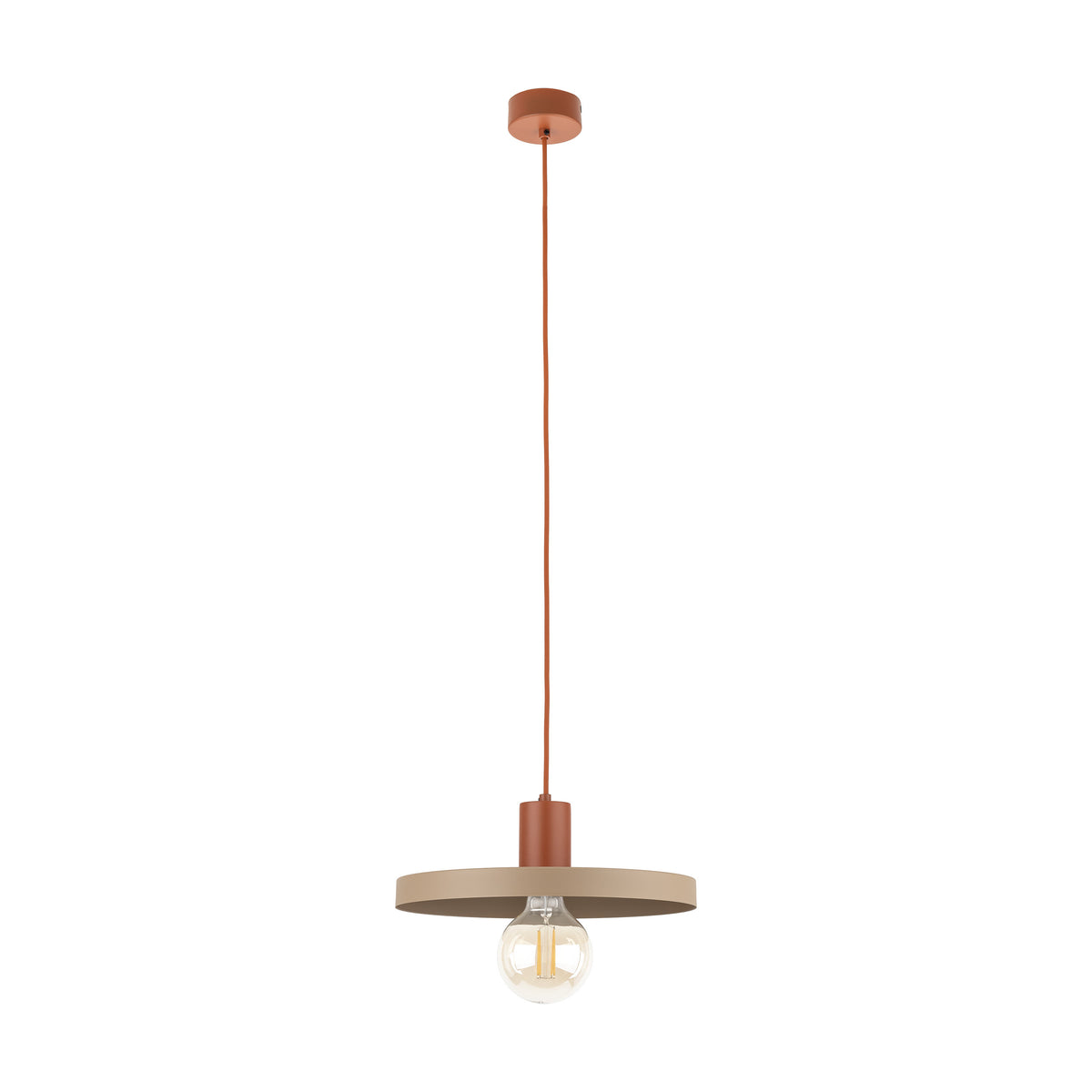 Pendul TK Lighting Sila 300, cărămiziu, nisip, 10954