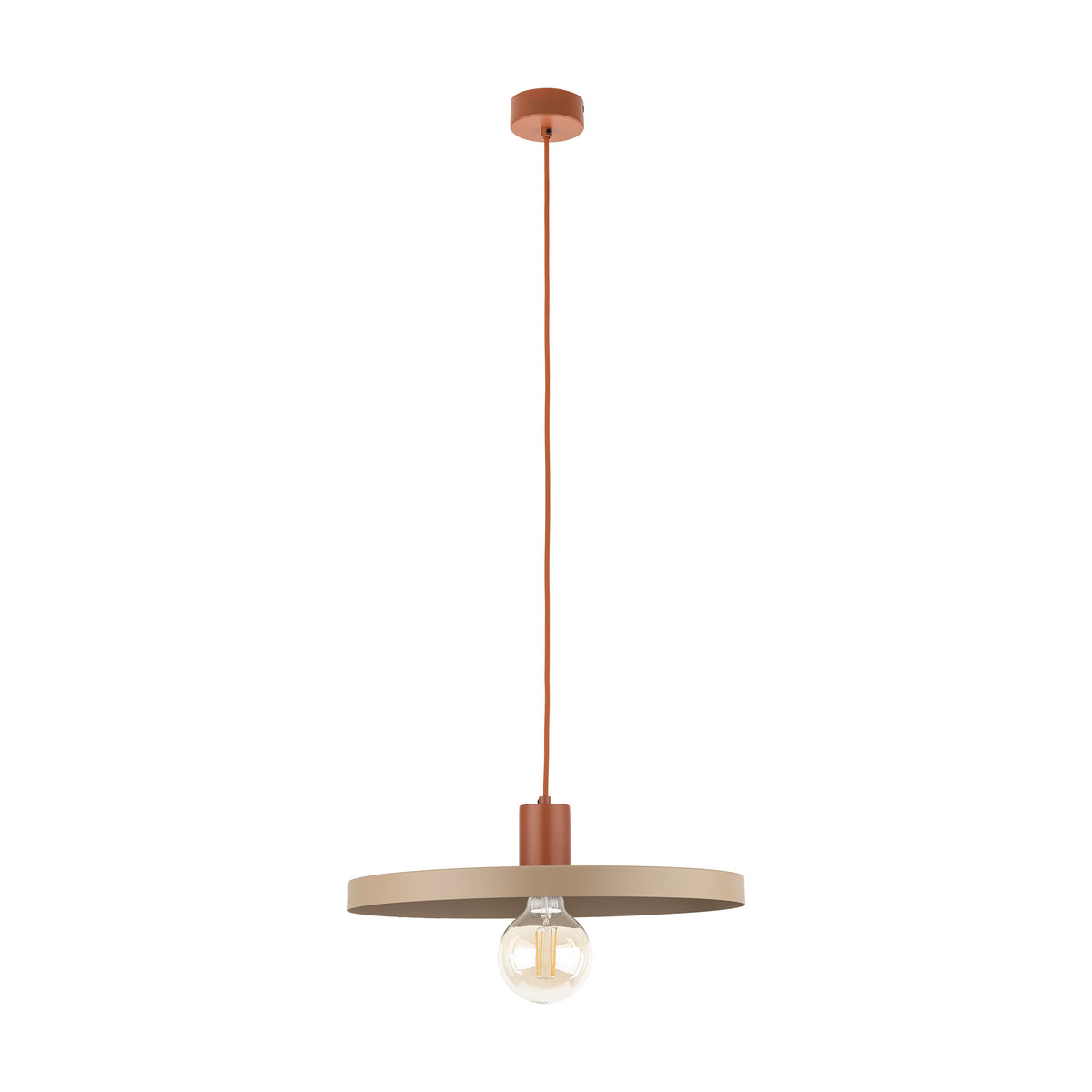 Pendul TK Lighting Sila 400, cărămiziu, nisip, 10955