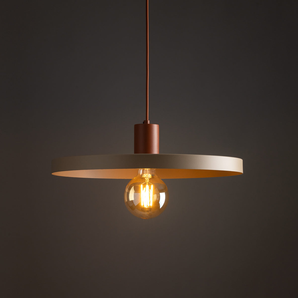 Pendul TK Lighting Sila 400, cărămiziu, nisip, 10955