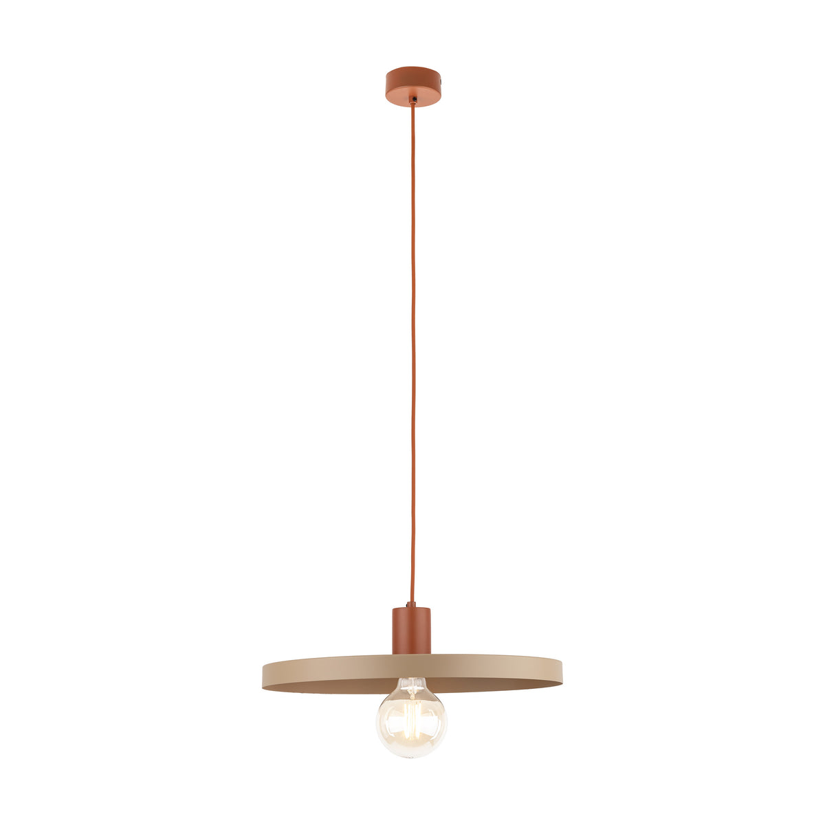 Pendul TK Lighting Sila 400, cărămiziu, nisip, 10955