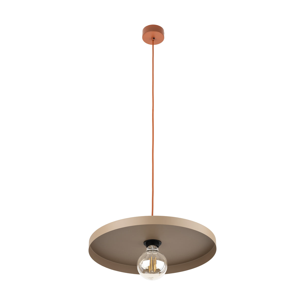 Pendul TK Lighting Sila 400, cărămiziu, nisip, 10955