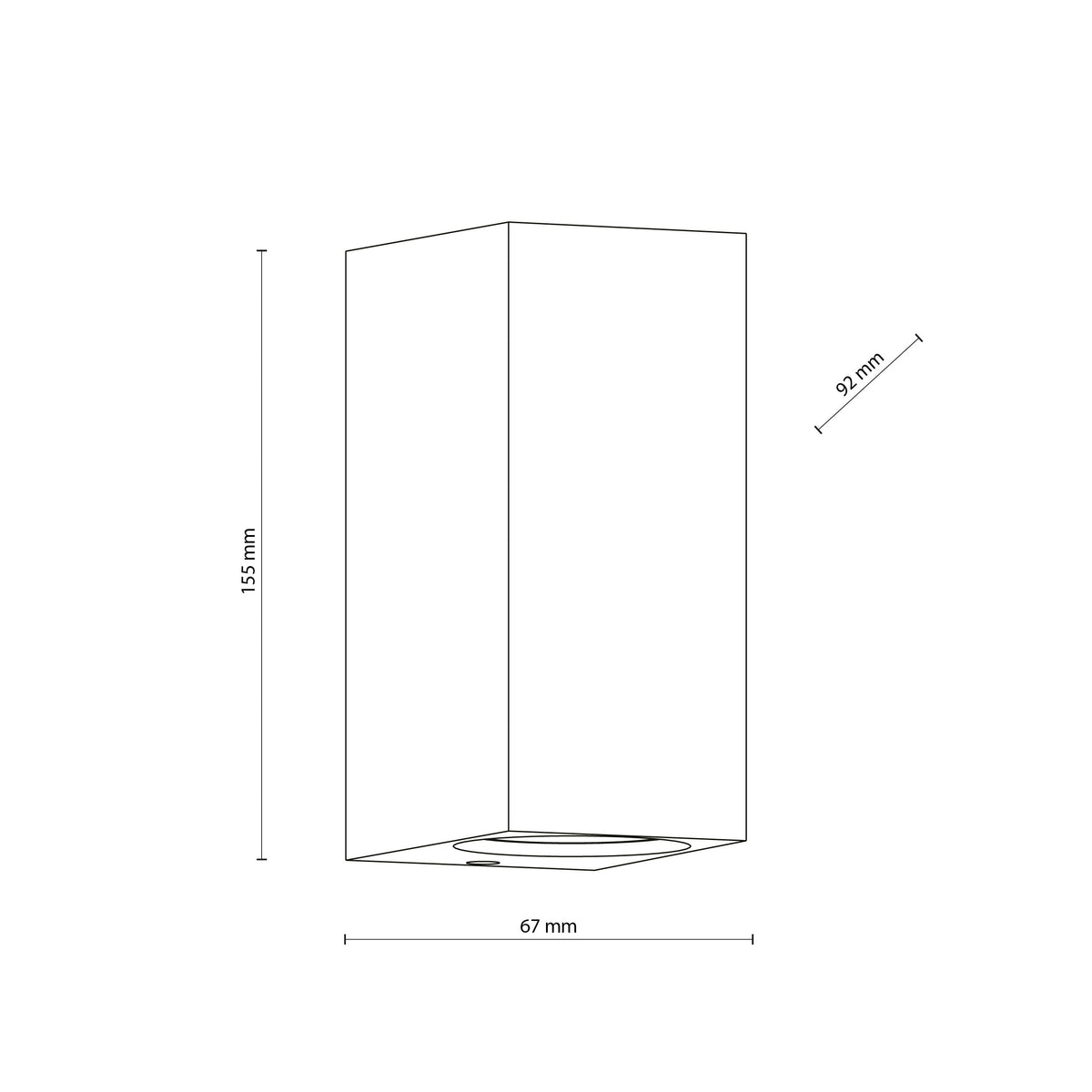 Aplică de exterior TK Lighting Axis, gri, 2 x GU10, 10970
