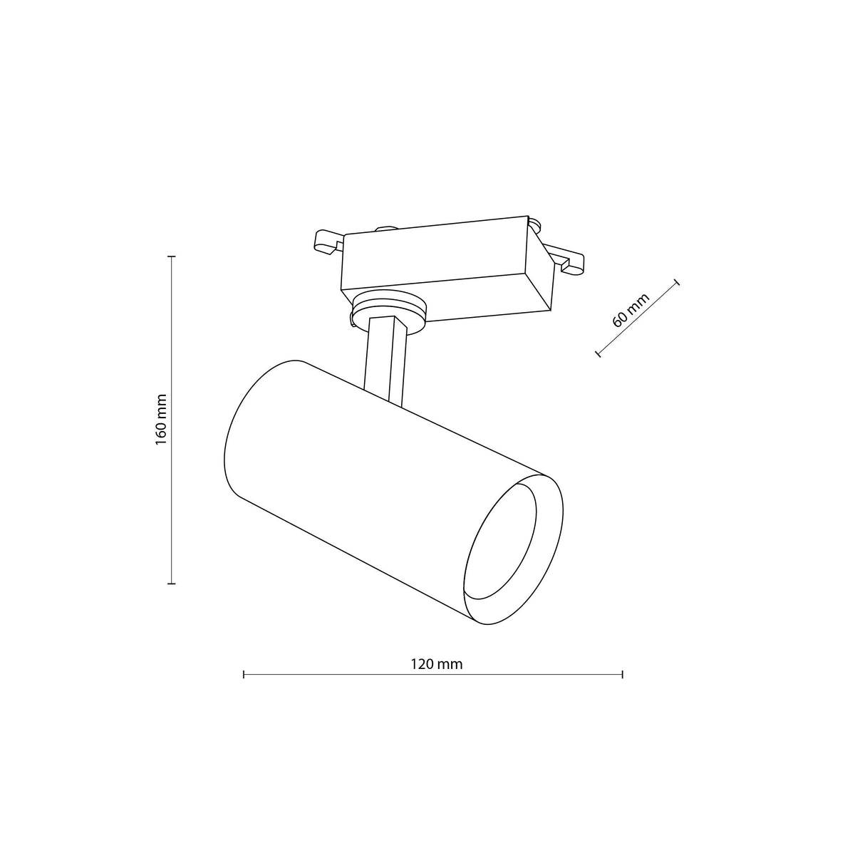 Spot pe șină TK Lighting Tracer, negru, 10971