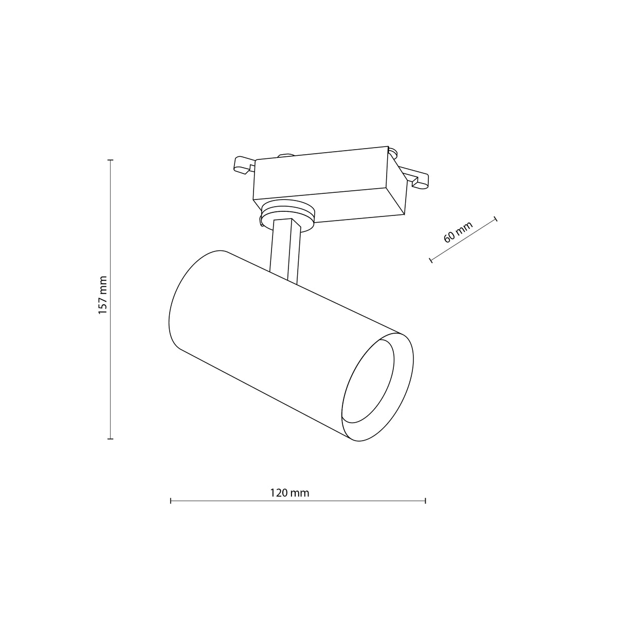 Spot pe șină TK Lighting Tracer, alb, 10972