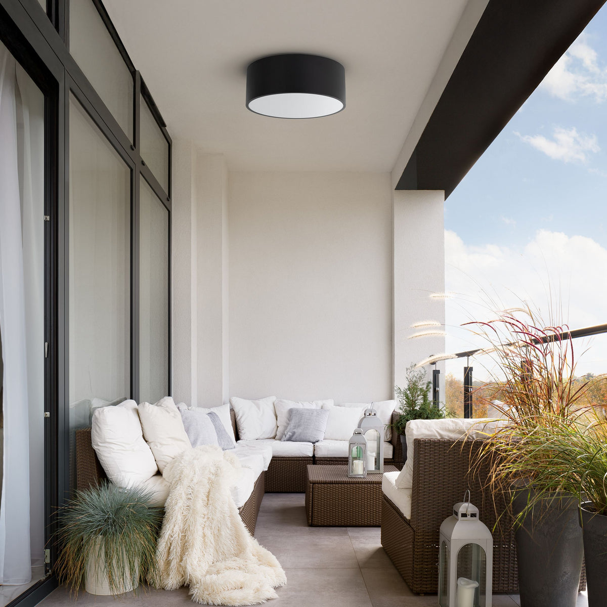 Aplică TK Lighting Livo S, negru, 2 x E27, 10984