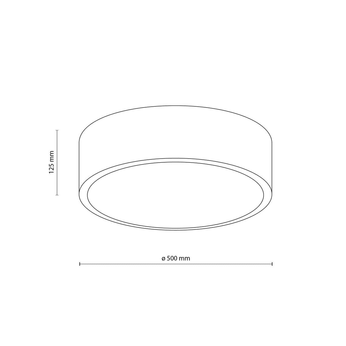 Plafonieră TK Lighting Livo L, negru, 4 x E27, 10988