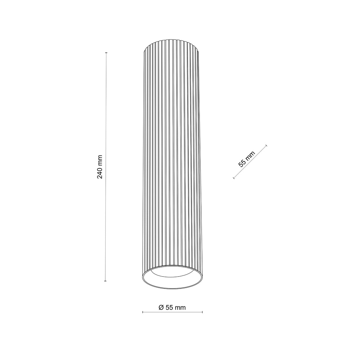 Plafonieră TK Lighting Tune L, maro, 11029