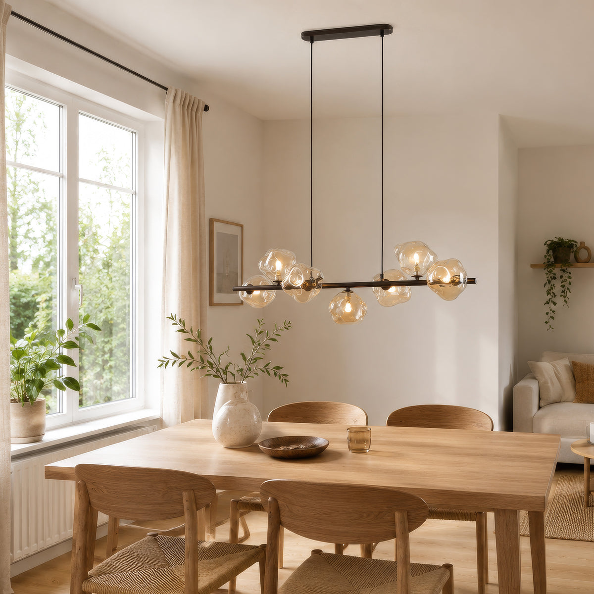Lustră TK Lighting Lava, maro, 7 x G9, 11033
