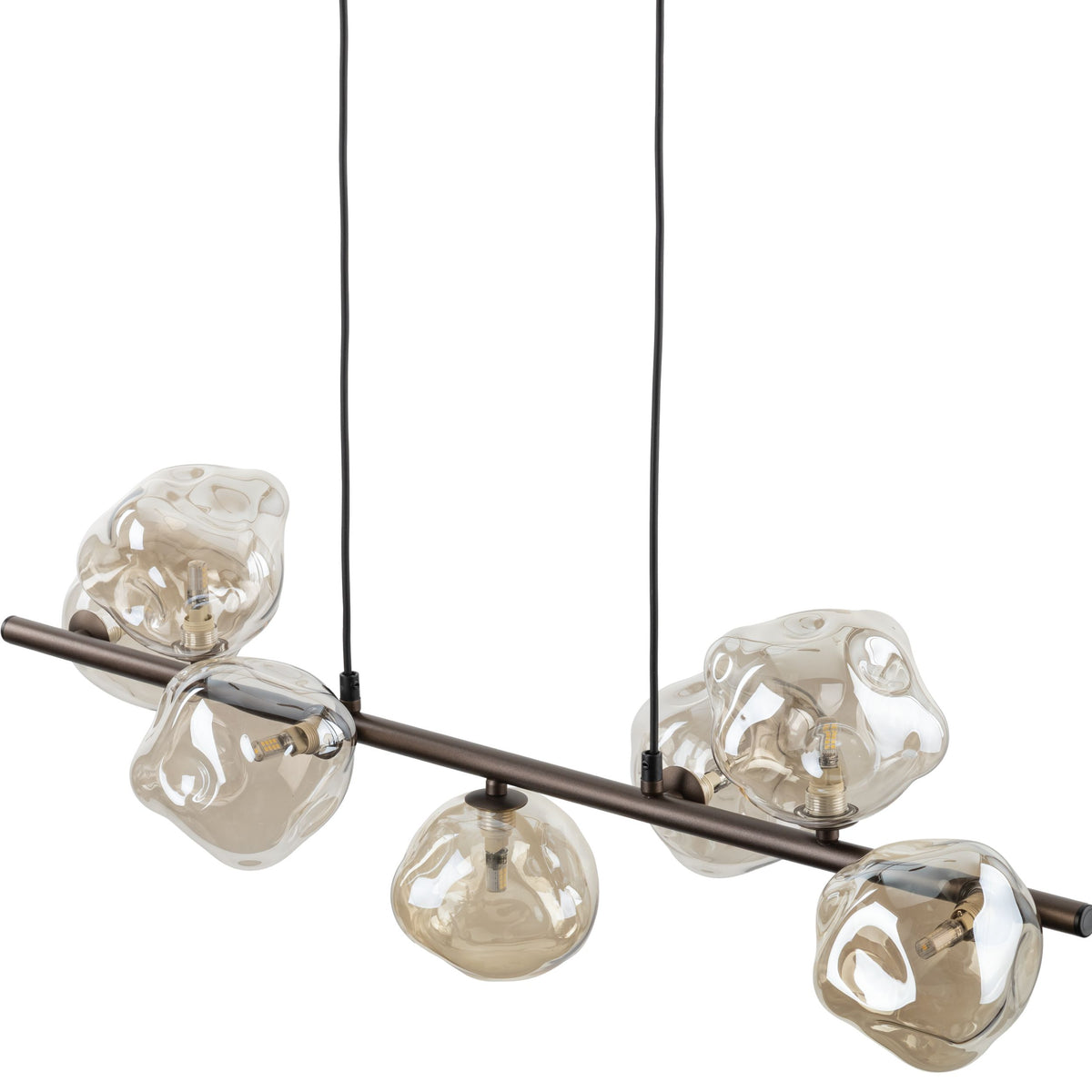 Lustră TK Lighting Lava, maro, 7 x G9, 11033