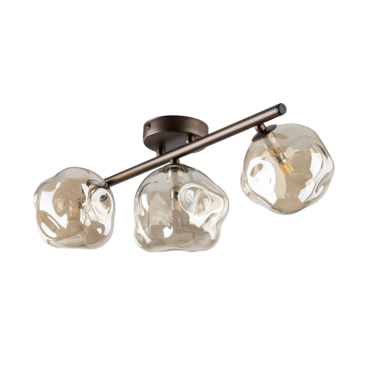 Plafonieră TK Lighting Lava, maro, 3 x G9, 11035