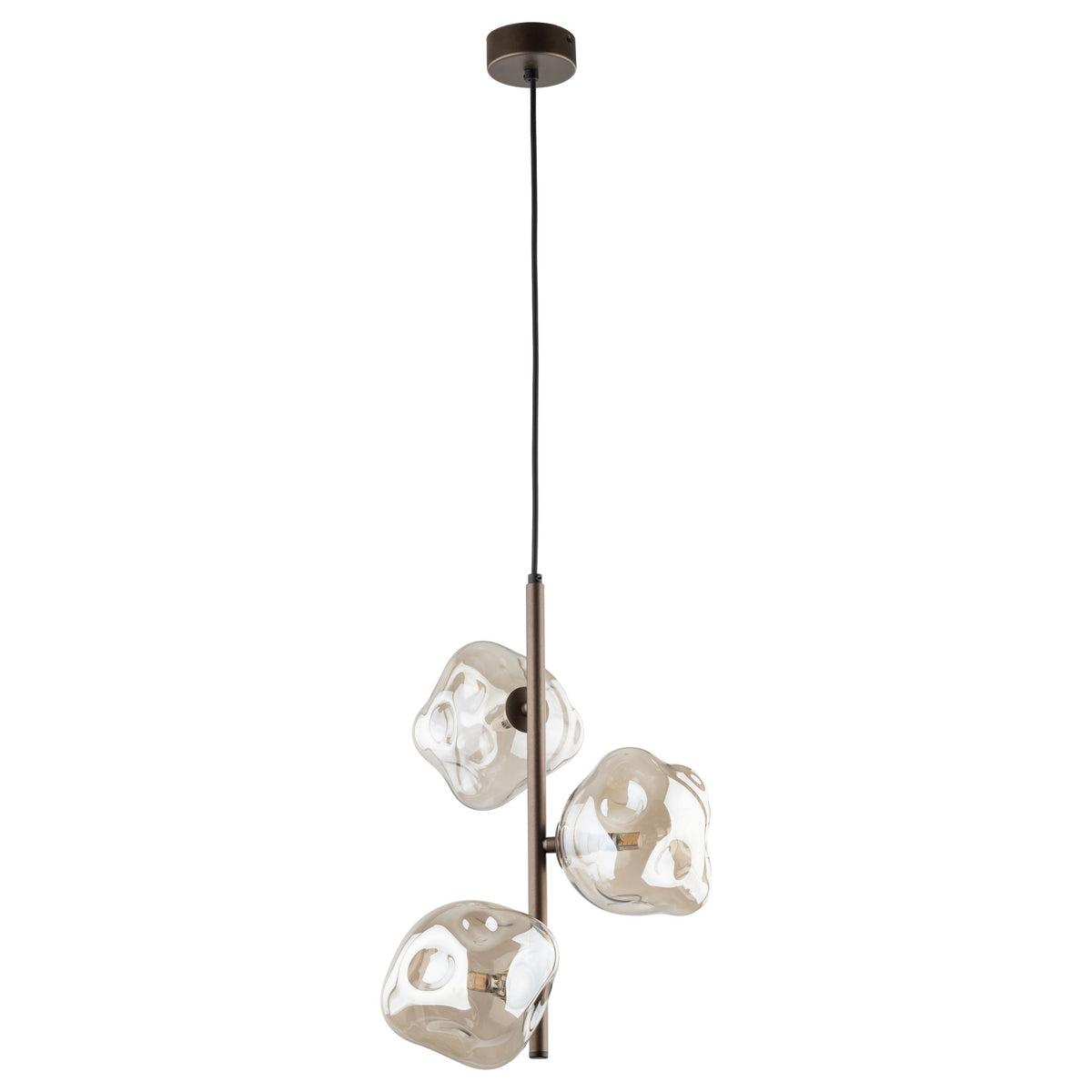 Lustră TK Lighting Lava, maro, 3 x G9, 11036