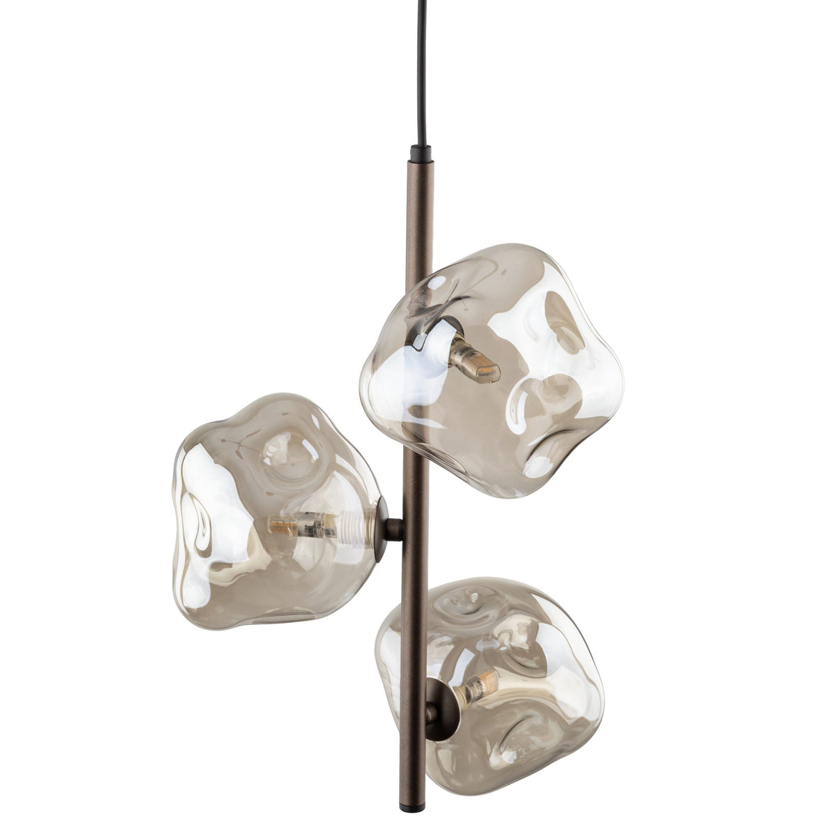 Lustră TK Lighting Lava, maro, 3 x G9, 11036