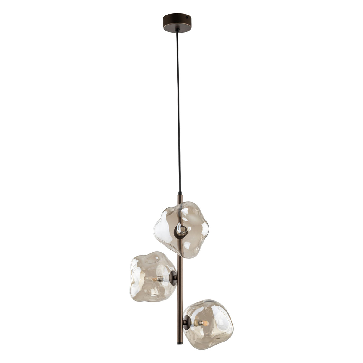 Lustră TK Lighting Lava, maro, 3 x G9, 11036