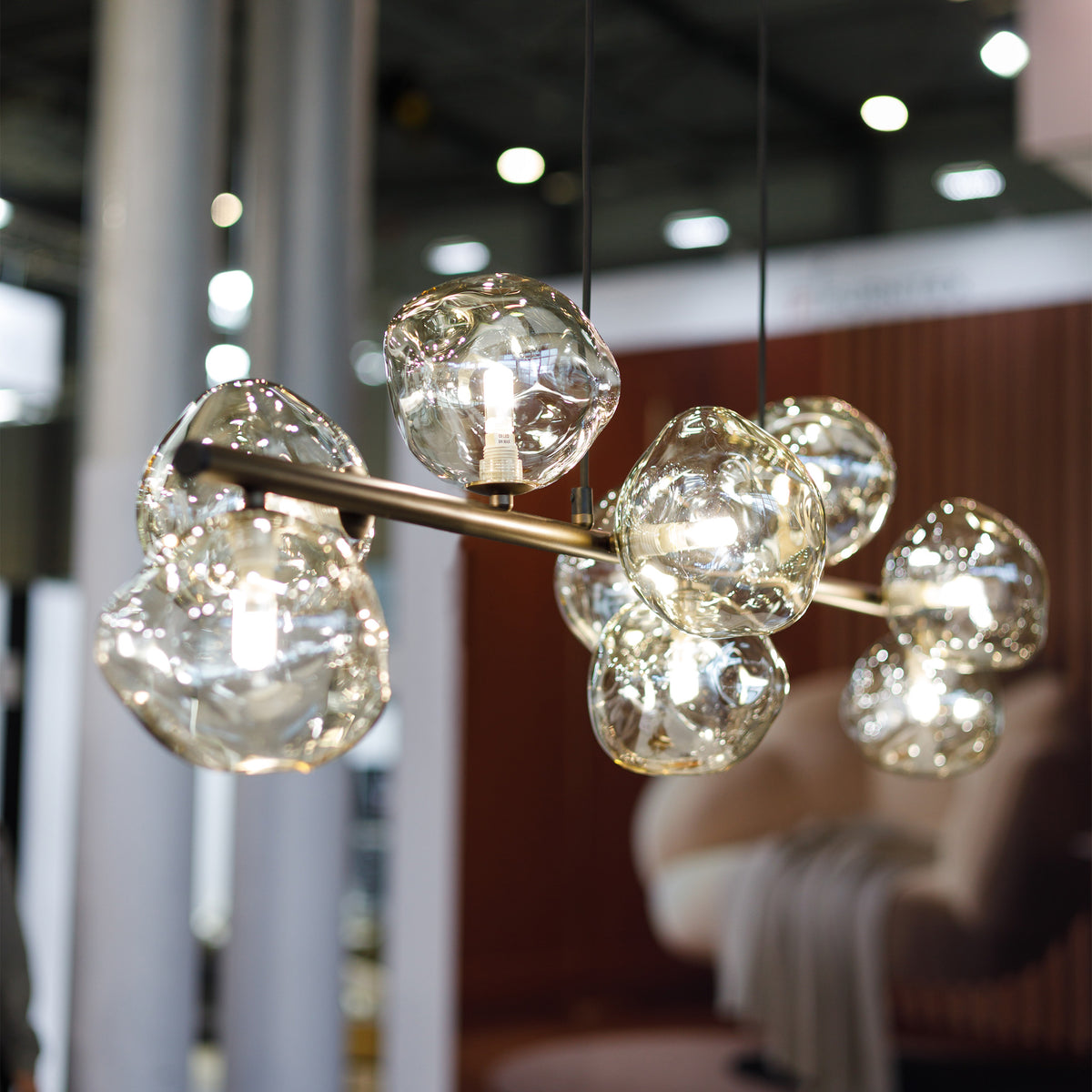 Lustră TK Lighting Lava, maro, 9 x G9, 11037