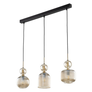 Lustră TK Lighting Sophia, coniac, 3 x E14, 11042