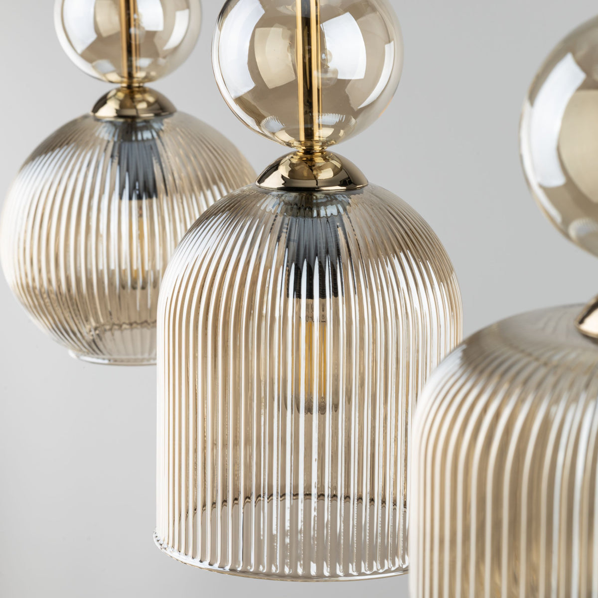Lustră TK Lighting Sophia, coniac, 3 x E14, 11042