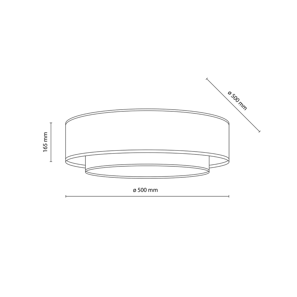 Plafonieră TK Lighting Calisto 4 500, iută, 11046