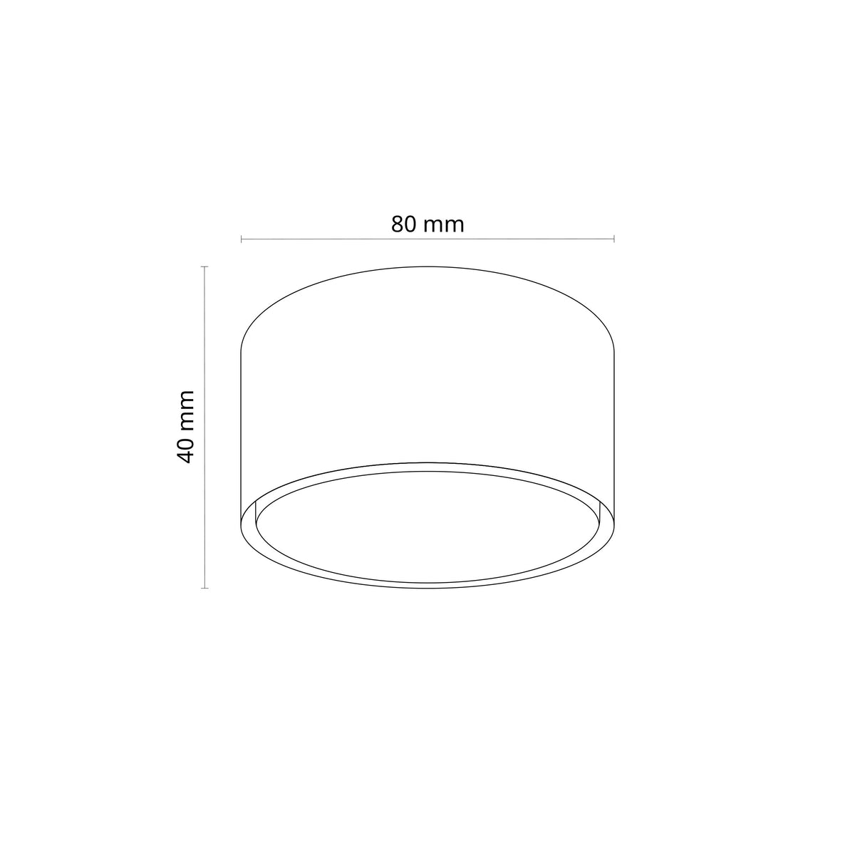Plafonieră TK Lighting Top, alb, 11061