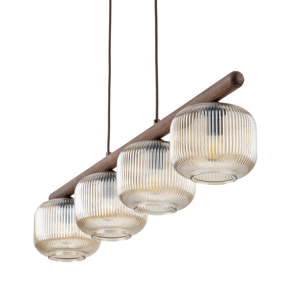 Lustră TK Lighting Salvia, maro, 4 x E14, 11070