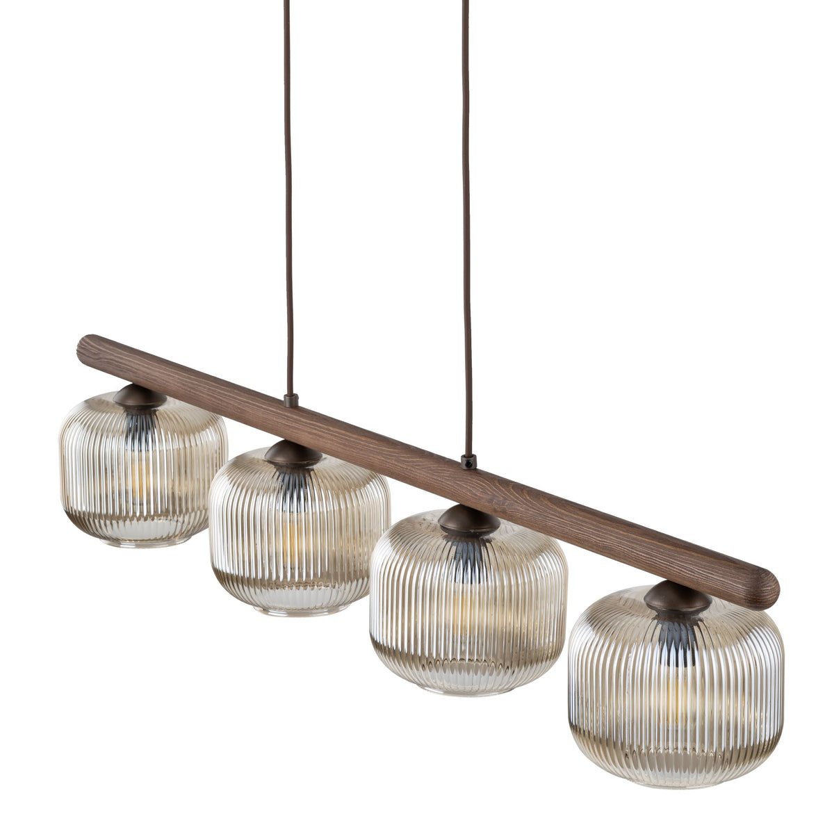 Lustră TK Lighting Salvia, maro, 4 x E14, 11070